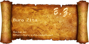 Buro Zita névjegykártya